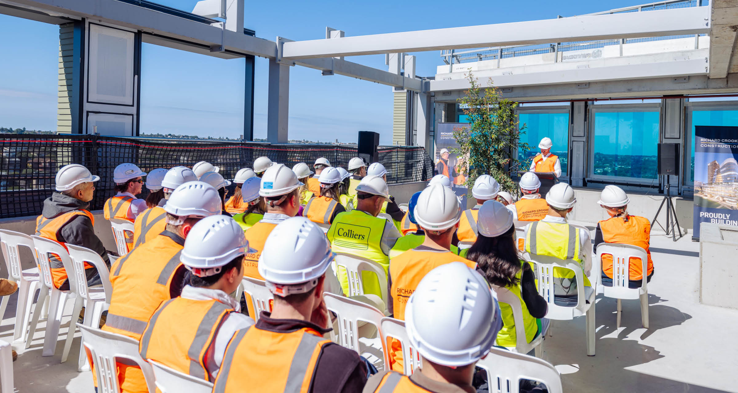 Crowd shot at the Iglu Kingsford Topping Out Ceremony